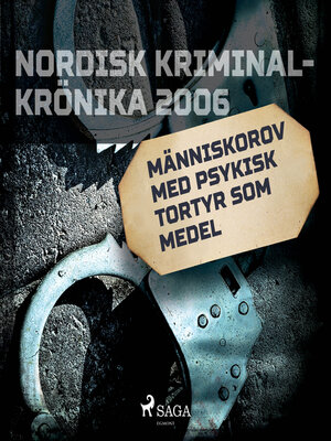cover image of Människorov med psykisk tortyr som medel